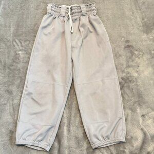 Wilson Youth Pull-On Baseball Tee Ball Pants Light Grey Size Medium M Elastic